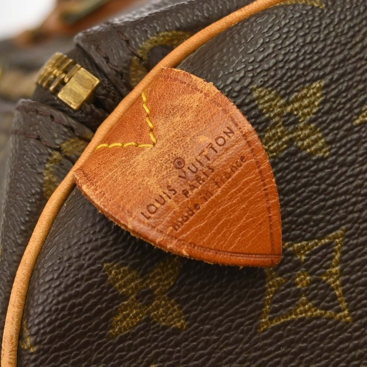 Louis Vuitton Keepall Bag Monogram Canvas Brown Canvas Travel Bag Bag (   )
