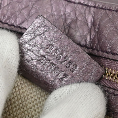 Gucci Soho Chain Crossbody Bag Leather Purple Leather Shoulder Bag Bag (   )