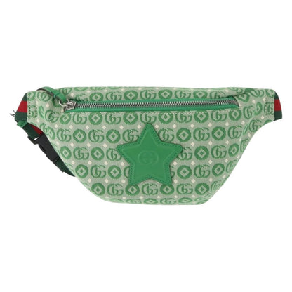 Gucci Waist Pouch Belt Bag Gg Canvas Green Canvas Clutche & Pouche Bag (   )