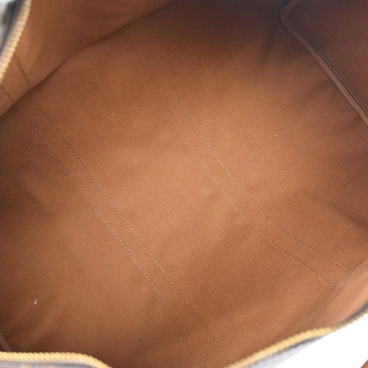 Louis Vuitton Keepall Bag Monogram Canvas Brown Canvas Travel Bag Bag (   )