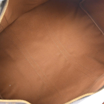 Louis Vuitton Keepall Bag Monogram Canvas Brown Canvas Travel Bag Bag (   )