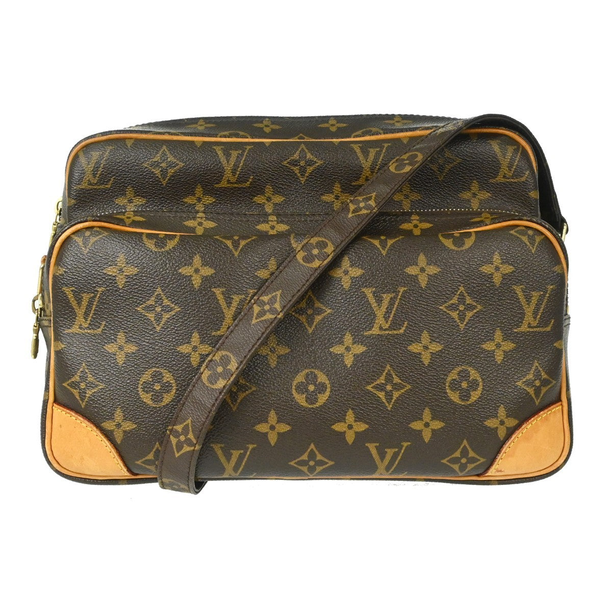 Louis Vuitton Nil Messenger Bag Monogram Canvas Brown Canvas Shoulder Bag Bag (   )