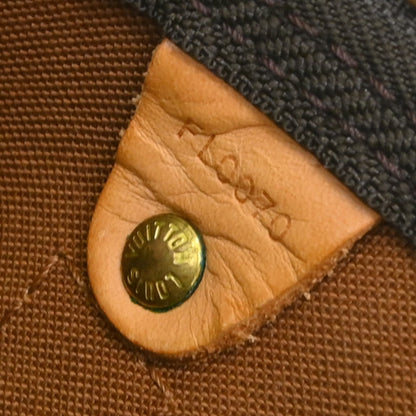 Louis Vuitton Keepall Bag Monogram Canvas Brown Canvas Travel Bag Bag (   )