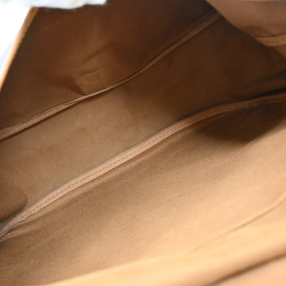 Louis Vuitton Saumur Handbag Monogram Canvas Brown Canvas Shoulder Bag Bag (   )