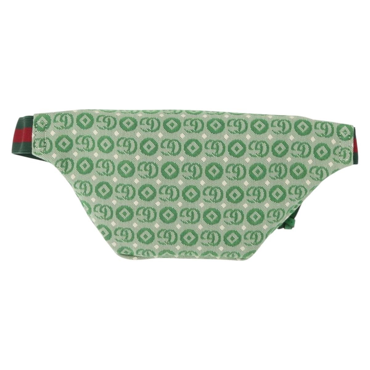 Gucci Waist Pouch Belt Bag Gg Canvas Green Canvas Clutche & Pouche Bag (   )