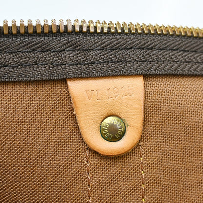 Louis Vuitton Keepall Bandouliere Bag Monogram Canvas Brown Canvas Travel Bag Bag (   )
