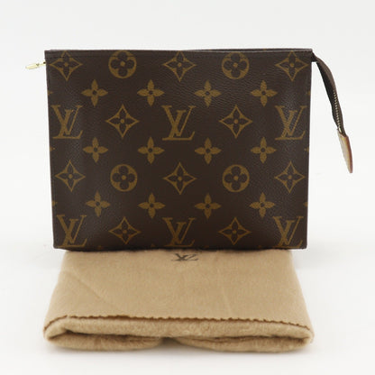 Louis Vuitton Toiletry Pouch Monogram Canvas Brown Canvas Wallets Accessory (   )