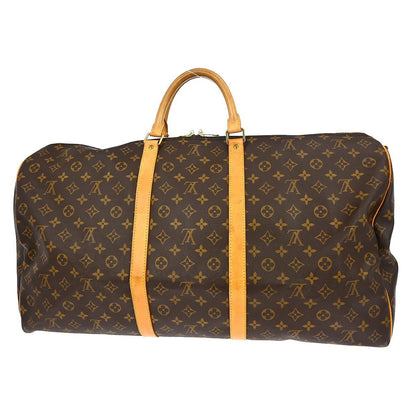 Louis Vuitton Keepall Bandouliere Bag Monogram Canvas Brown Canvas Travel Bag Bag (   )