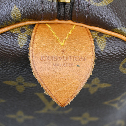 Louis Vuitton Keepall Bag Monogram Canvas Brown Canvas Travel Bag Bag (   )