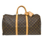 Louis Vuitton Keepall Bag Monogram Canvas Brown Canvas Travel Bag Bag (   )
