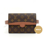 Louis Vuitto Pochette Arche Monogram Canvas Clutch Bag with Belt