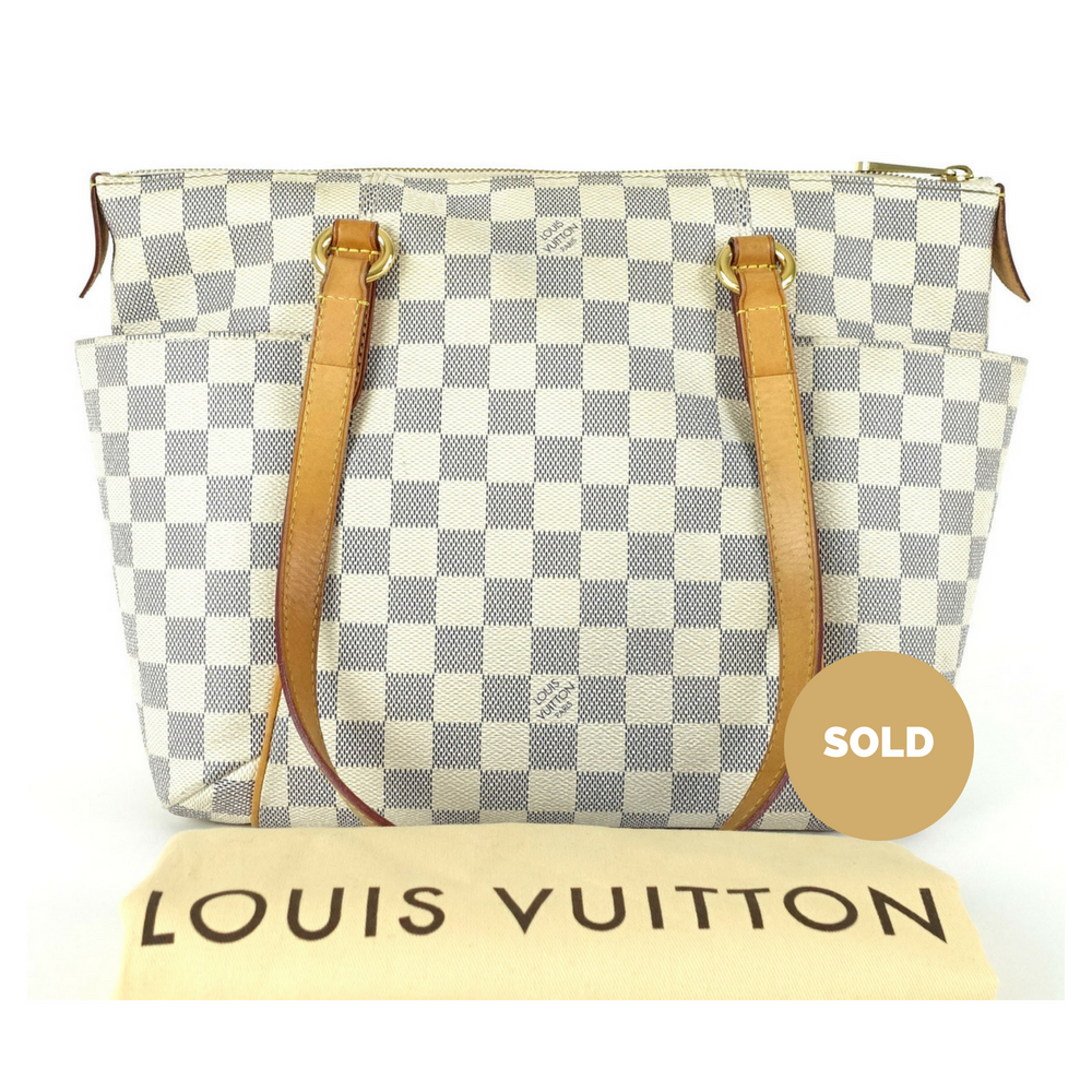 Louis Vuitto Totally PM Damier Azur Canvas Shoulder Bag