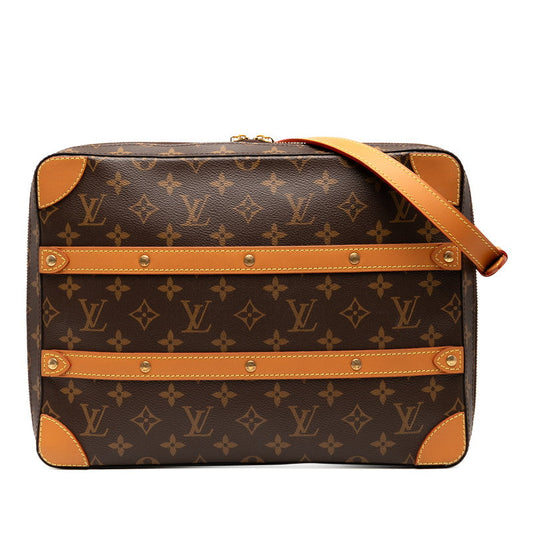 Louis Vuitton Soft Trunk Messenger MM Monogram Shoulder Bag