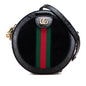 Gucci Ophidia Patent Leather Suede Shoulder Bag