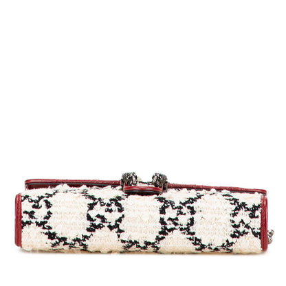Gucci Dionysus GG Tweed Leather Chain Shoulder Bag
