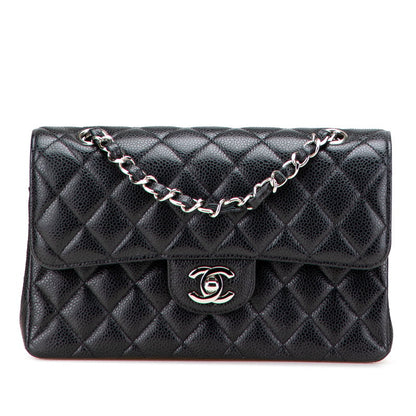 Chanel Matelasse 23 Caviar Double Flap Chain Shoulder Bag