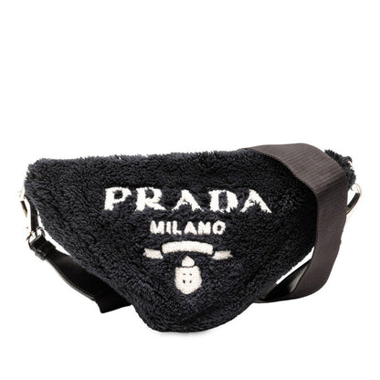 Prada Terry Triangle Fabric Shoulder Bag