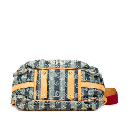 Louis Vuitton Porte Epaule Rayee MM Monogram Shoulder Bag