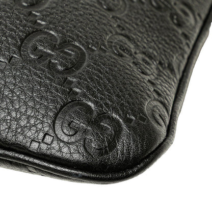 Gucci GG Emblem Leather 2way Shoulder Bag
